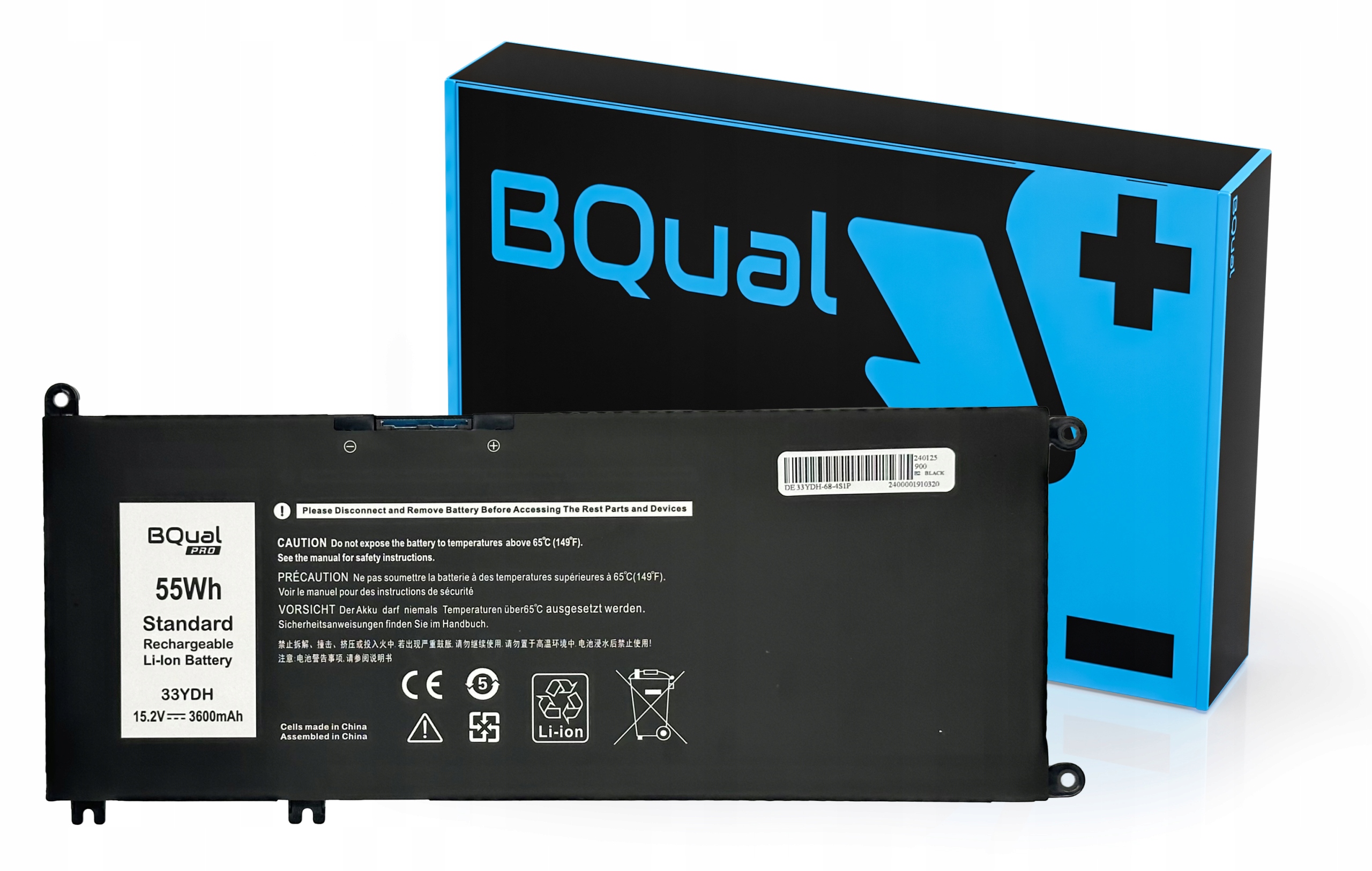 Bateria 33YDH do Dell Inspiron 3579 3779 5587 7588 7577 7773 7778 7779 7786