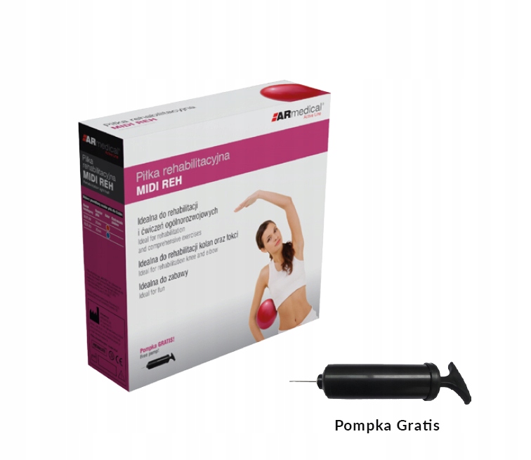 Piłka rehabilitacyjna 25 cm Niebieski MIDI REH