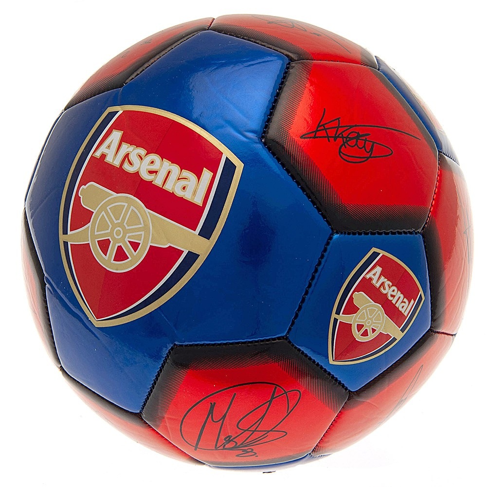piłka nożna r.5 Arsenal Fc Sig 26 z podpisami Oficjalna