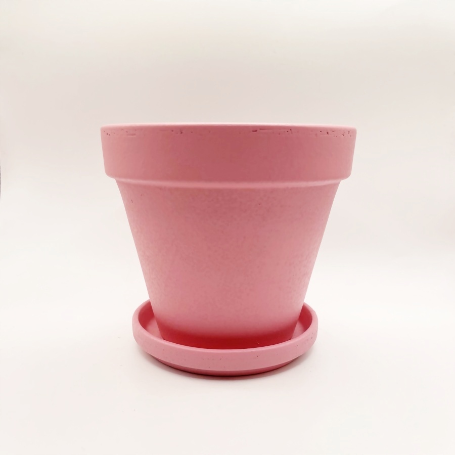 

Mała Doniczka Osłonka Ceramiczna 10 cm Różowa Róż