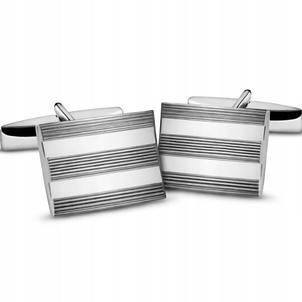 Stříbrné manžetové knoflíčky Ag 925 SP027 Gravírování bonus