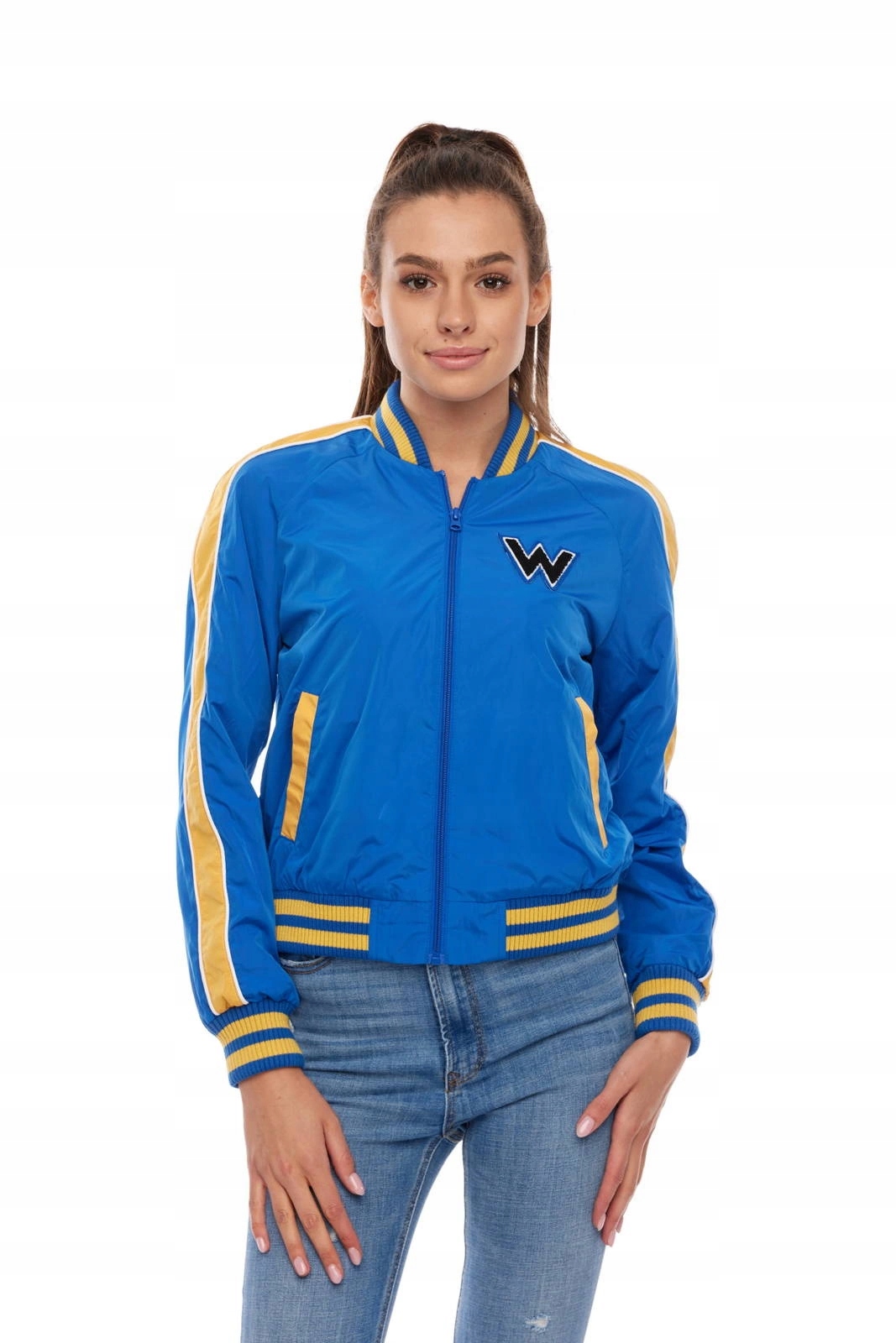 Dámská přechodová bunda Wrangler B&y Bomber Nautical Blue W404RV9V2 Xs