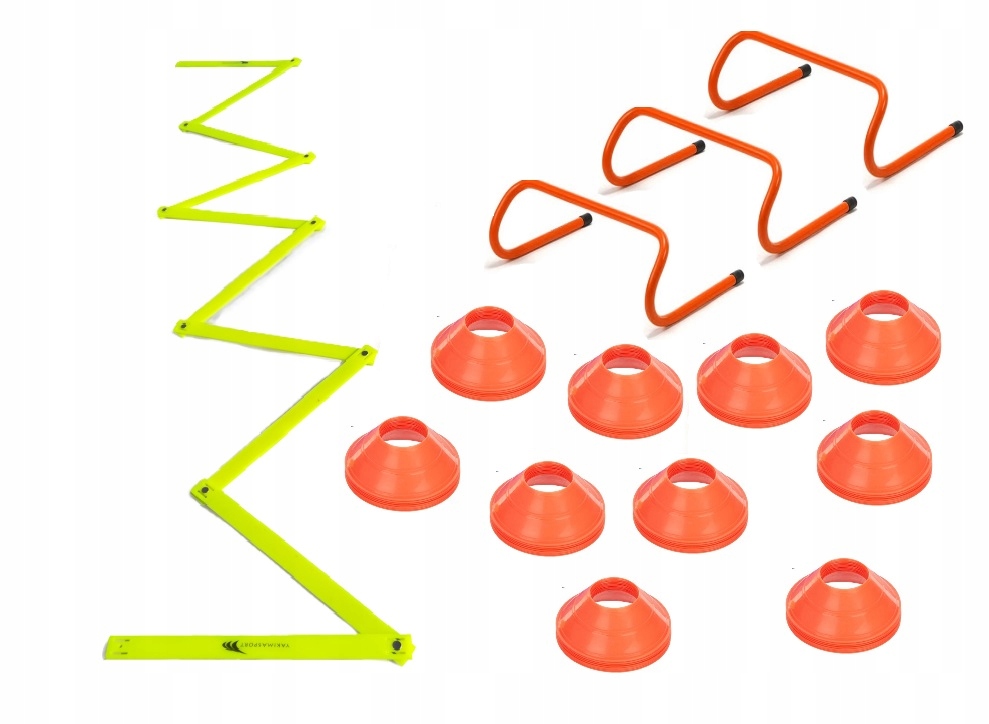 Koordinační sada Yakimasport žebřík s vločkami a houbami, talířky