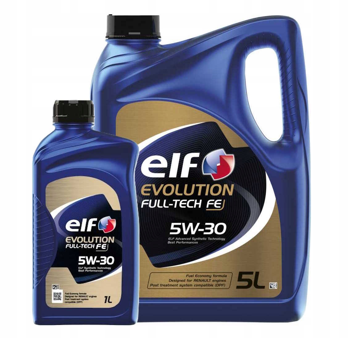 Elf Evolution Full Tech Fe 5W30 6L (5+1L) Olej silnikowy Low Saps Acea C4