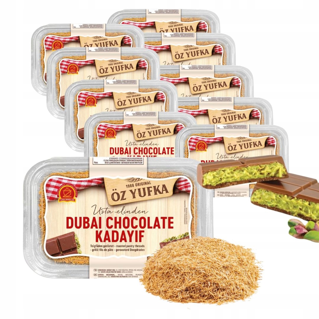 10x Kadayif Ciasto Nitki Gotowe Do Czekolady Dubajskiej Kataifi 200 G Yufka