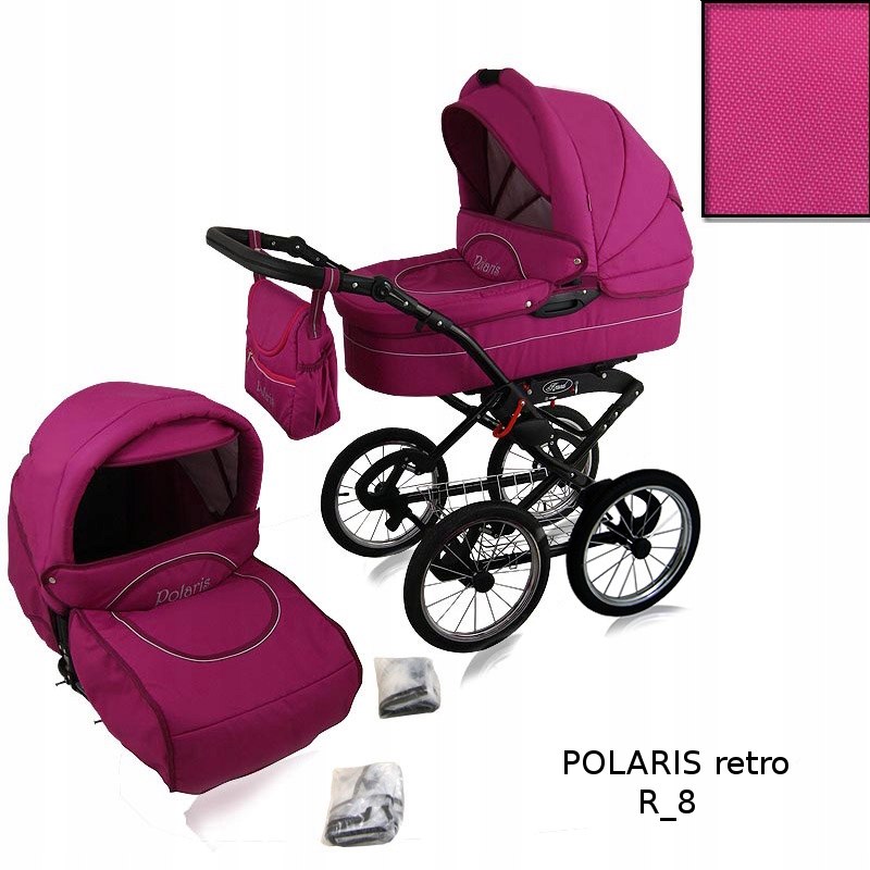 KRASNAL !! WÓZEK POLARIS retro+TORBA+GRATISY tani Typ siedziska Rozkładane