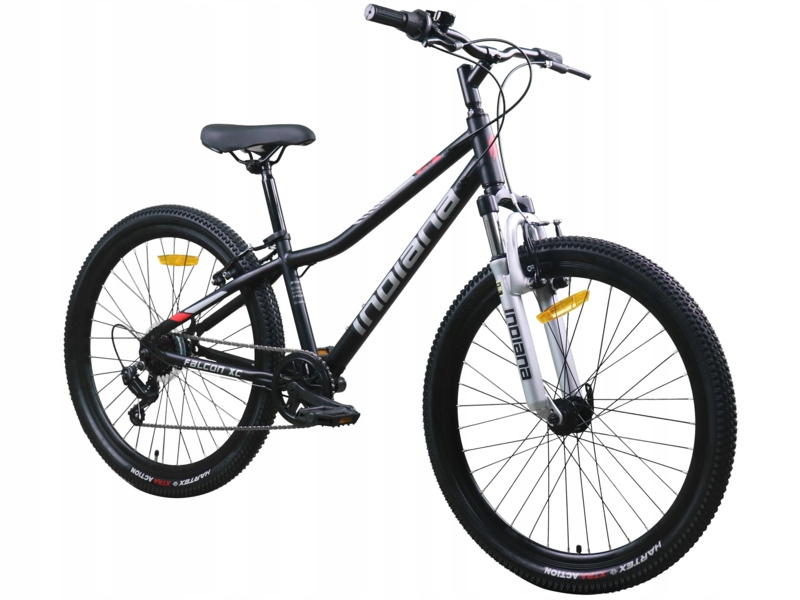Rower młodzieżowy Indiana Falcon XC 26 cali Czarno-srebrny