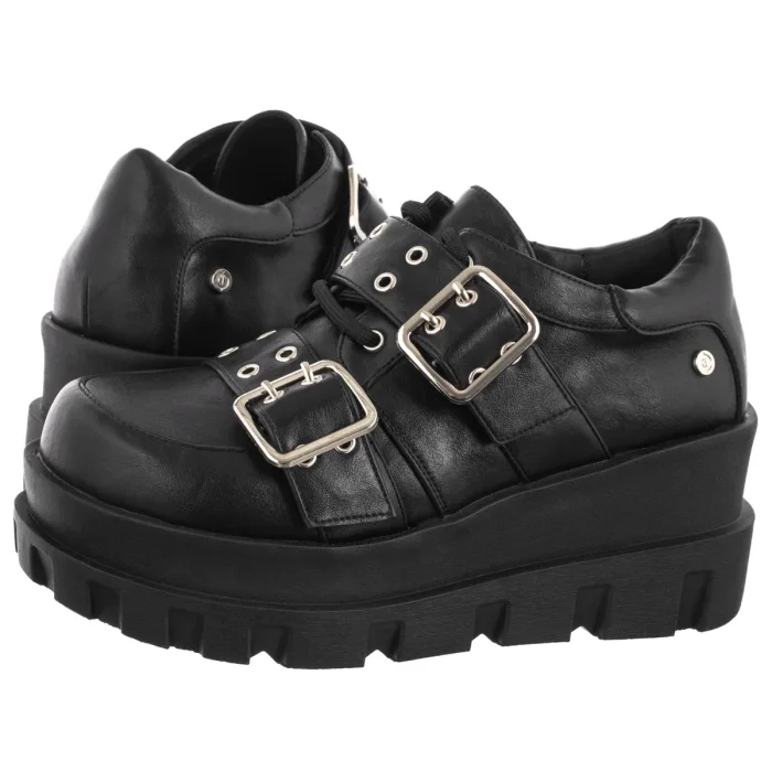 Dámské polobotky na podpatku Altercore Lori Black Černé