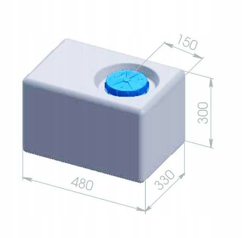 Zbiornik na wodę do kampera przyczepy 47L Aplast Numer katalogowy części 700000505APLAST