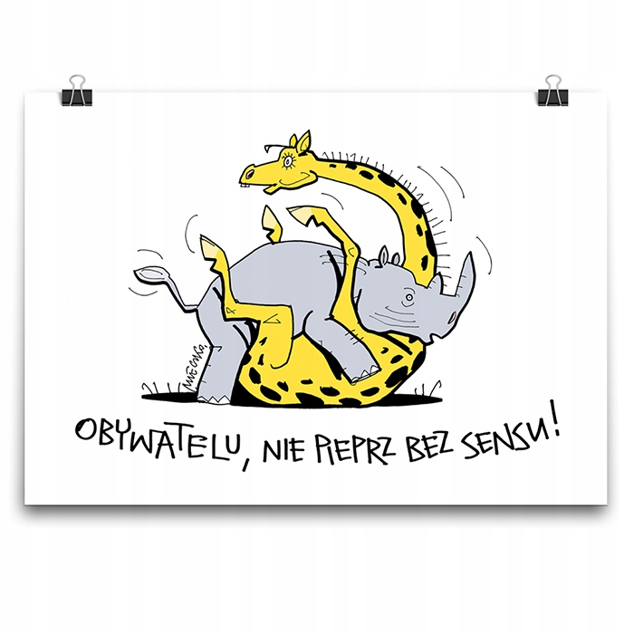 PLAKAT POLITYKA POLSKA OBYWATELU ANDRZEJ MLECZKO