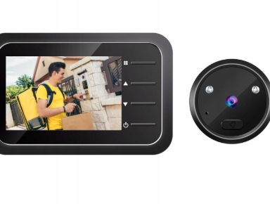 Kukátko Na Dveře S Kamerou 2,4 Palců Hd Zvonek Nahrávání 32GB