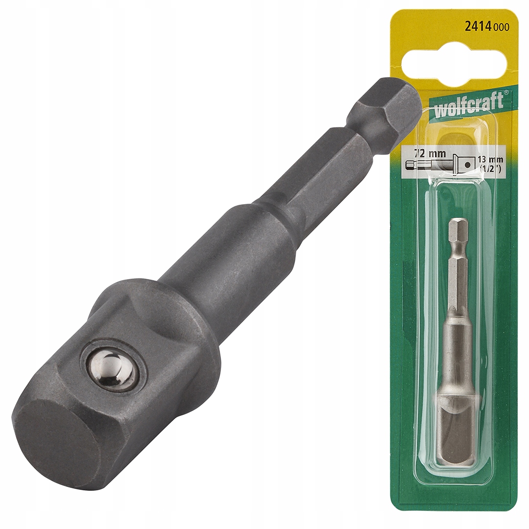 Redukcja Adapter Do Wkrętarki Nasadki 1/2 13MM Wolfcraft 2414000
