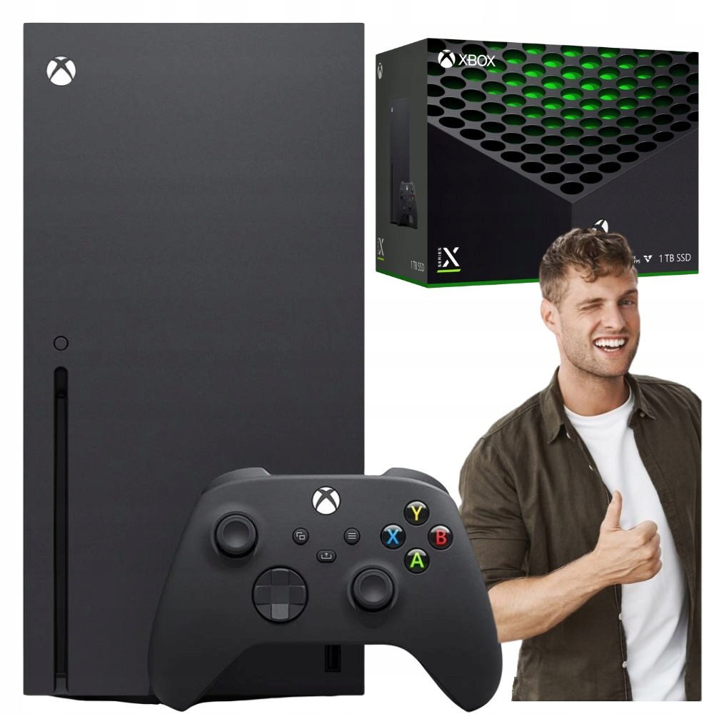 Herní konzole Microsoft Xbox Series X 1TB Ssd s Blu-ray diskem, černá