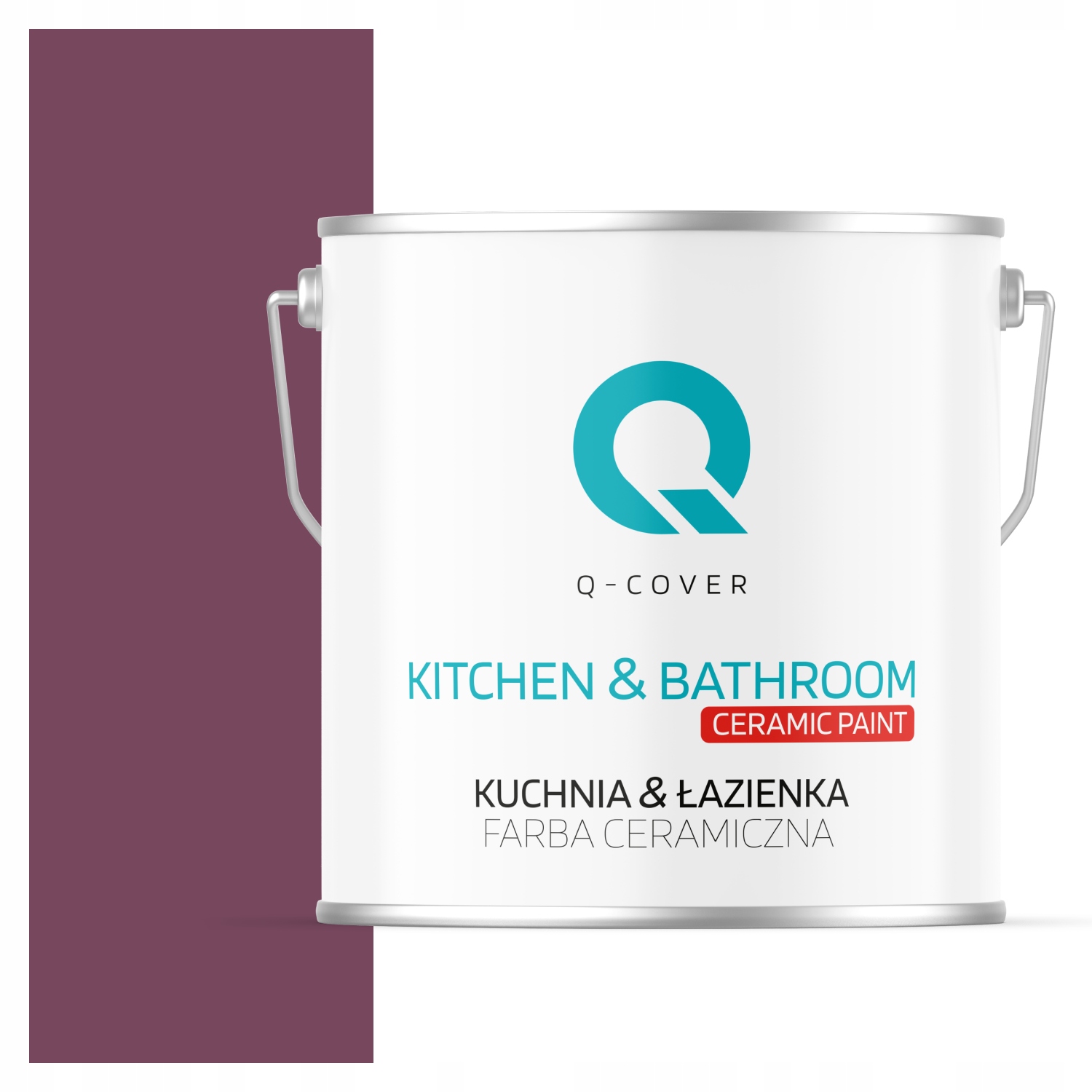 Farba Do Kúpeľne Odolná Voči Vlhkosti Farba Bordová H2809 Hlboká Matná 5 L