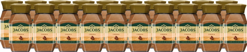 Jacobs kawa rozpuszczalna Crema 200g słoik x24
