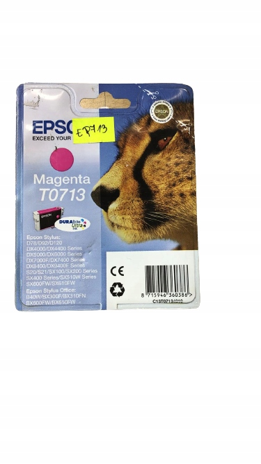 Wkład atramentowy Epson T0713 czerwony (purpurowy)