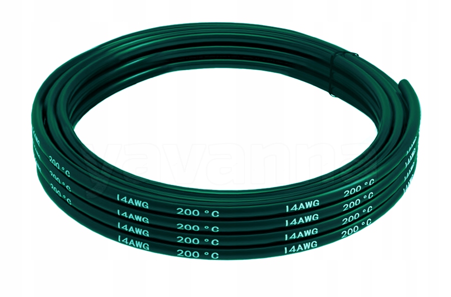 

Przewód silikonowy 14 Awg zielony 1mb