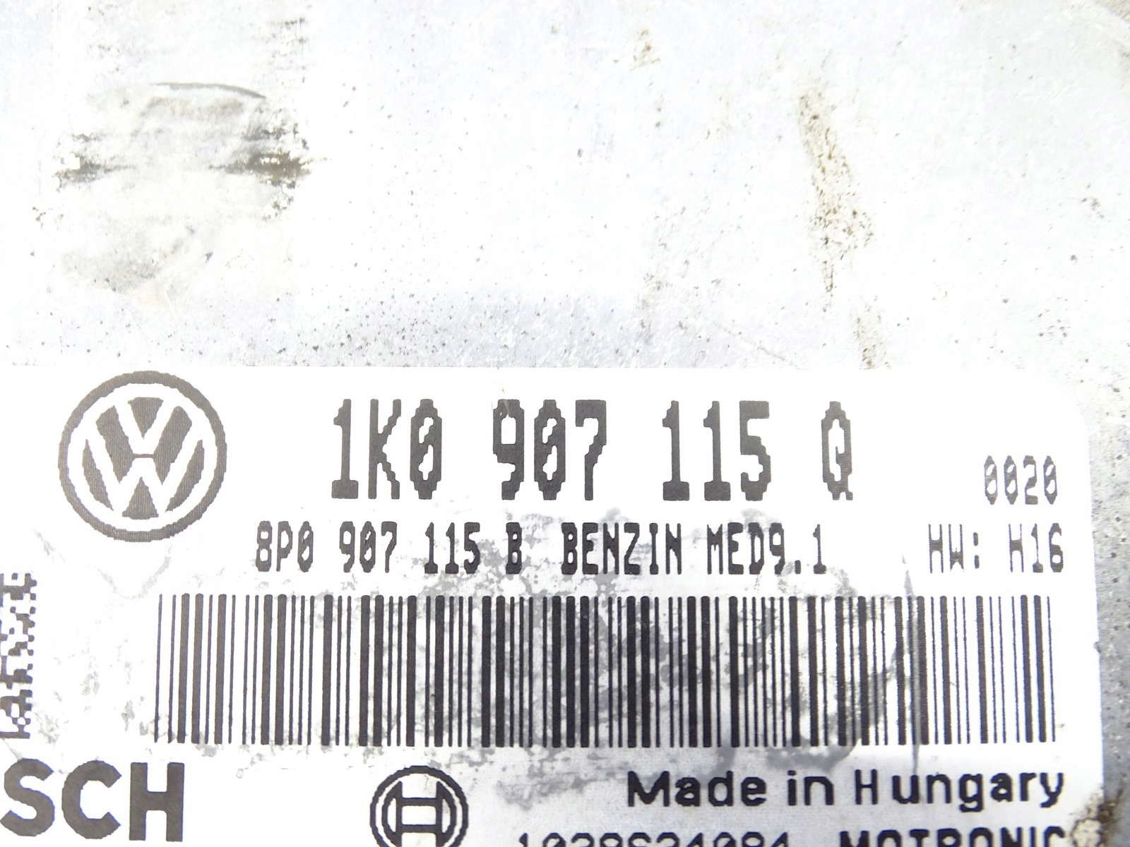 control unit of the engine VW GOLF V 2.0 TFSI 1K0907115Q