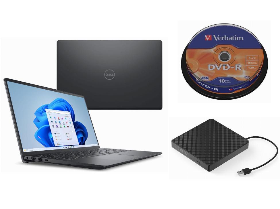 Laptop Dell Windows 11 Home Intel Core i7 Zewnętrzny Napęd DVD 10 Pł