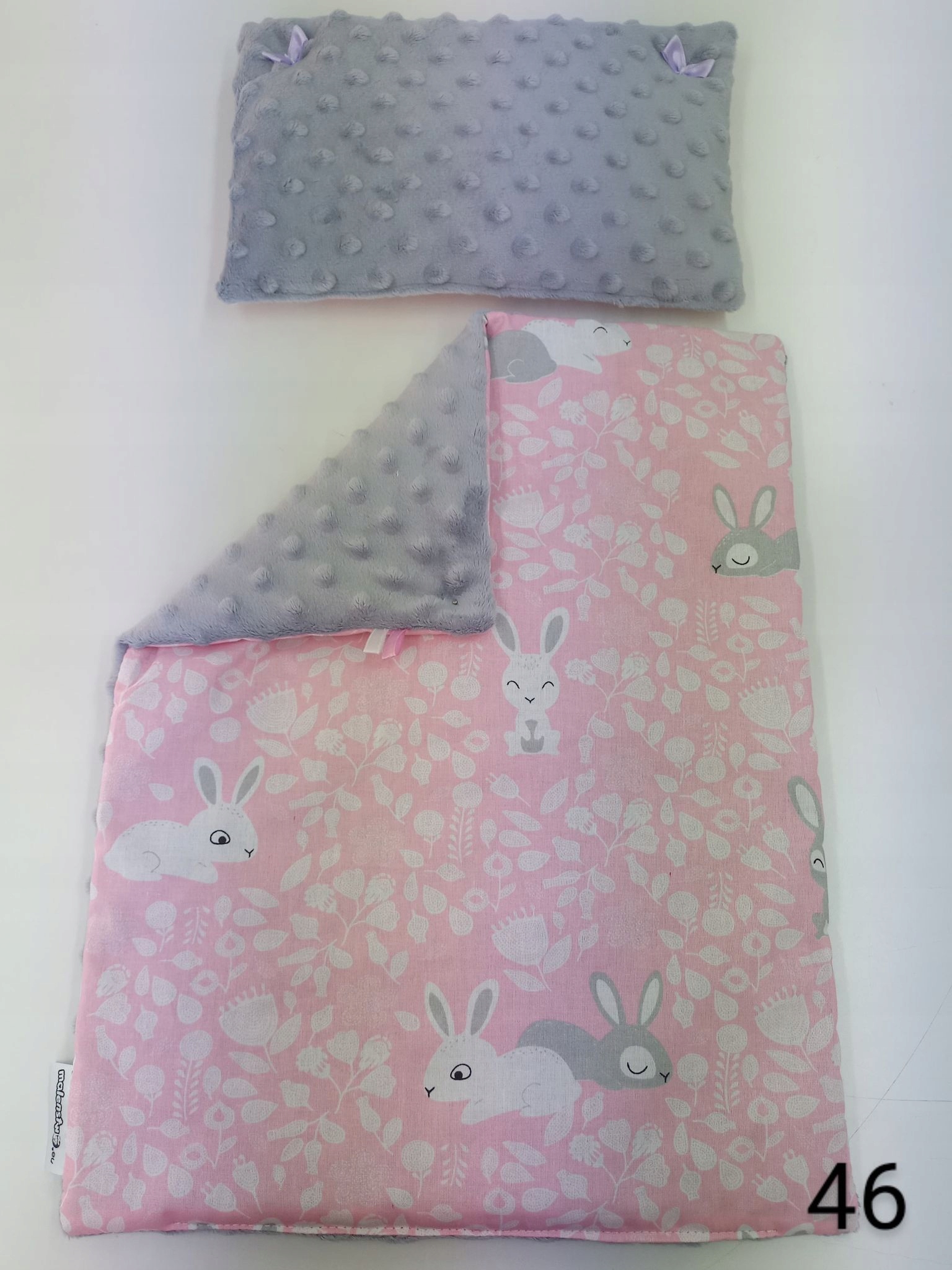 KOMPLET POŚCIELI DLA LALEK BOBAS, BORN. KOŁDERKA I PODUSZKA DLA LALKI