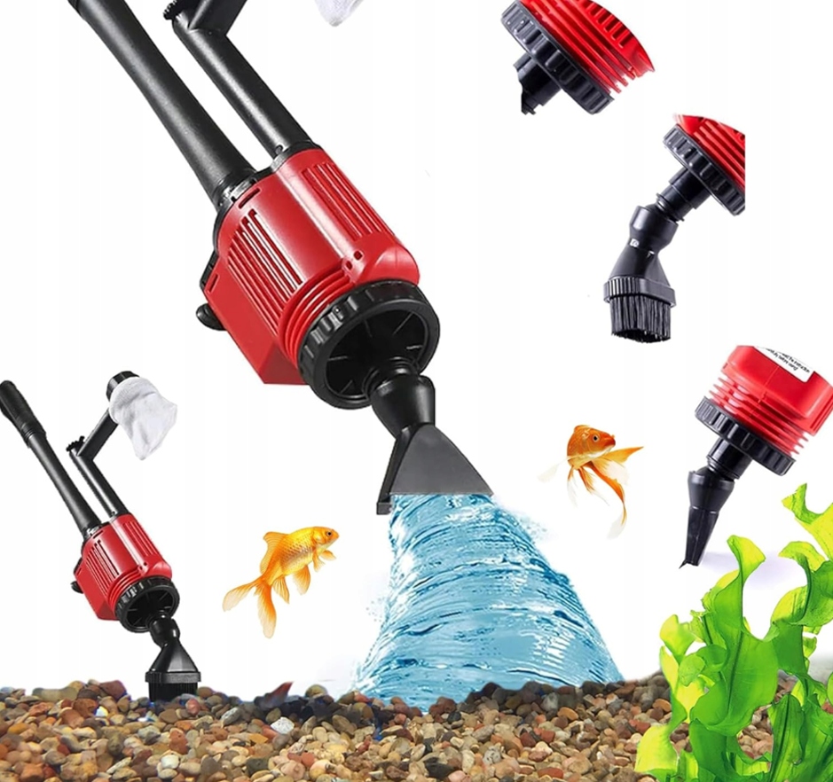 Levně Vysavač Elektrický Sifonový Filtr Pro Čištění Akvária 6V1