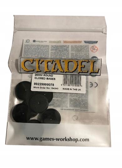 Citadel 25 mm round Bases new