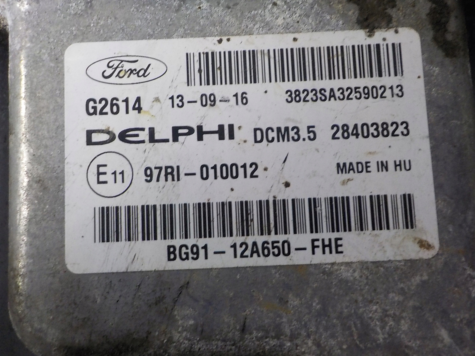 FORD S-MAX and computer control unit BG91-12A650-FHE 28403823
