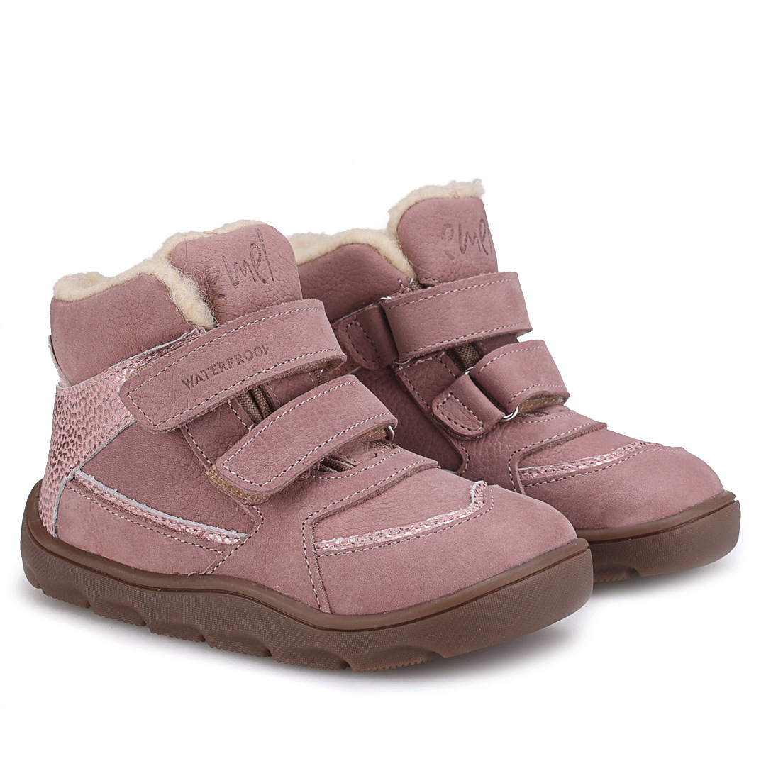 Emel EV2809M-24 Buty Zimowe Barefoot Ocieplane Wodoodporne Atlas Różowe 26