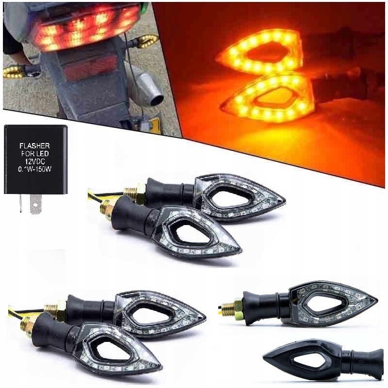 4x Led Kierunkowskazy Ledowe Quad Motocykl Motor Producent SHR Germany