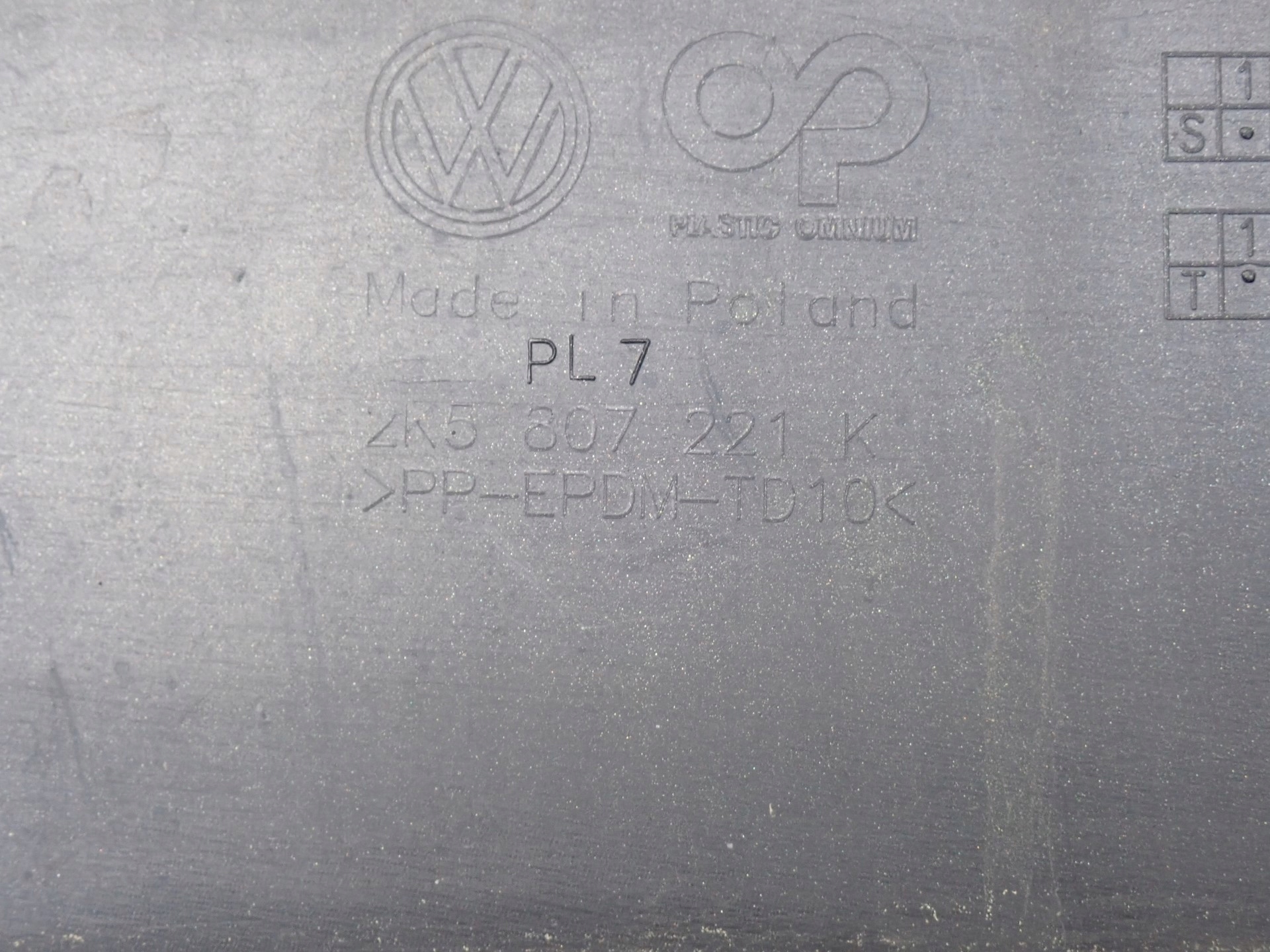 bumper front front VW VOLKSWAGEN CADDY 2K 4 IV 2015-2020R