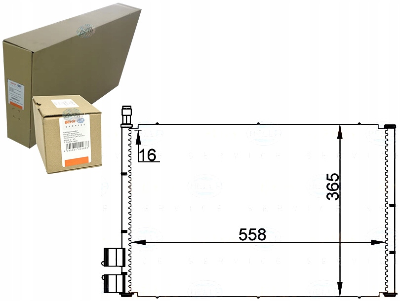 конденсатор Behr Hella 1254203 1146195 2S