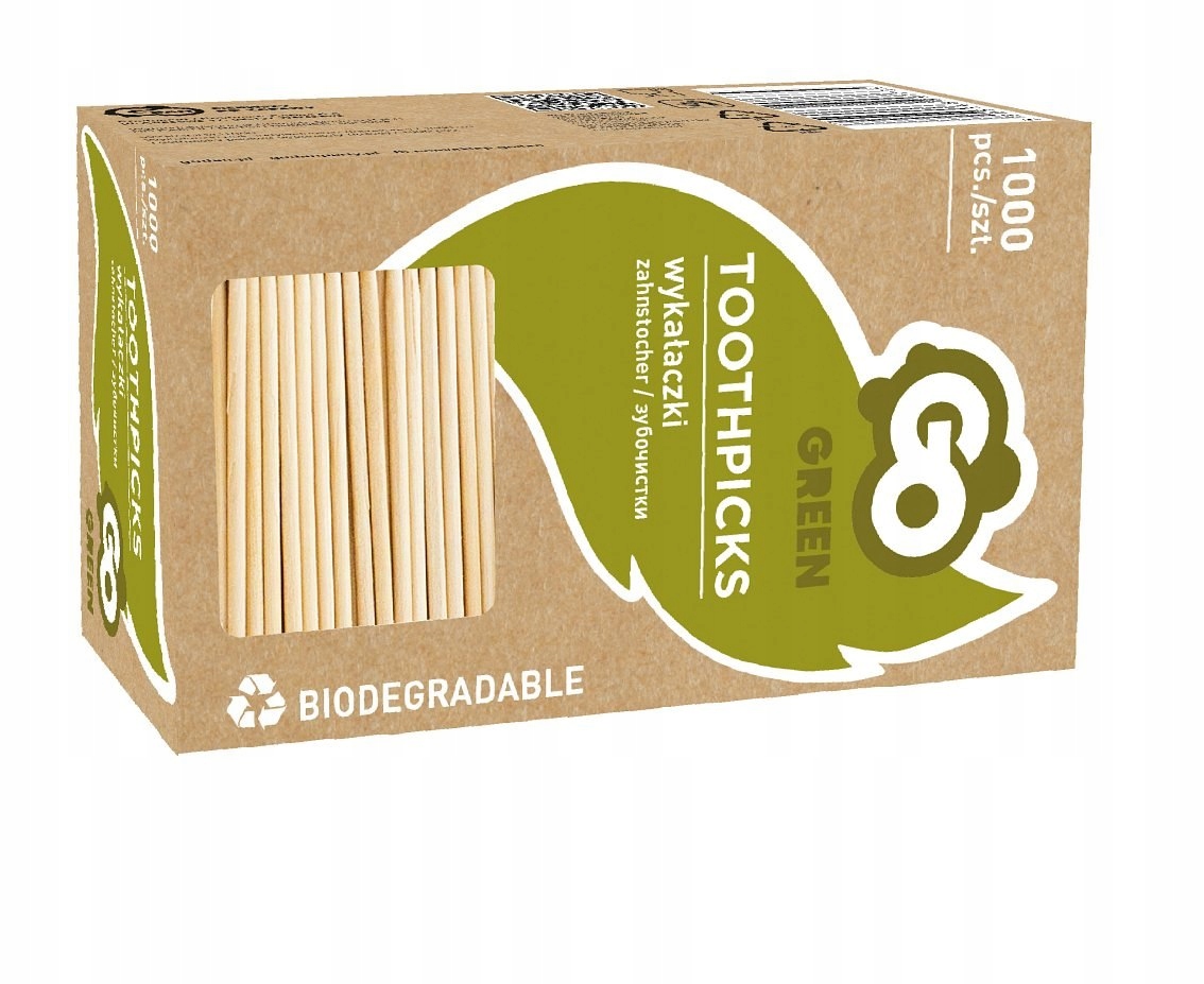 Wykałaczki drewniane 6,5 cm 1000 szt.