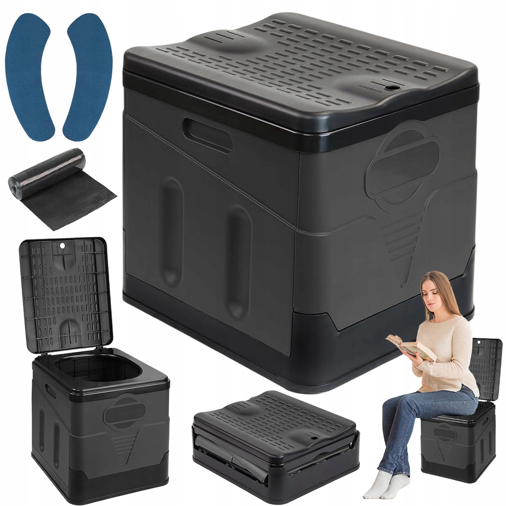 Kempingová toaleta Přenosná skládací toaleta Toaleta pro cestování do kempu