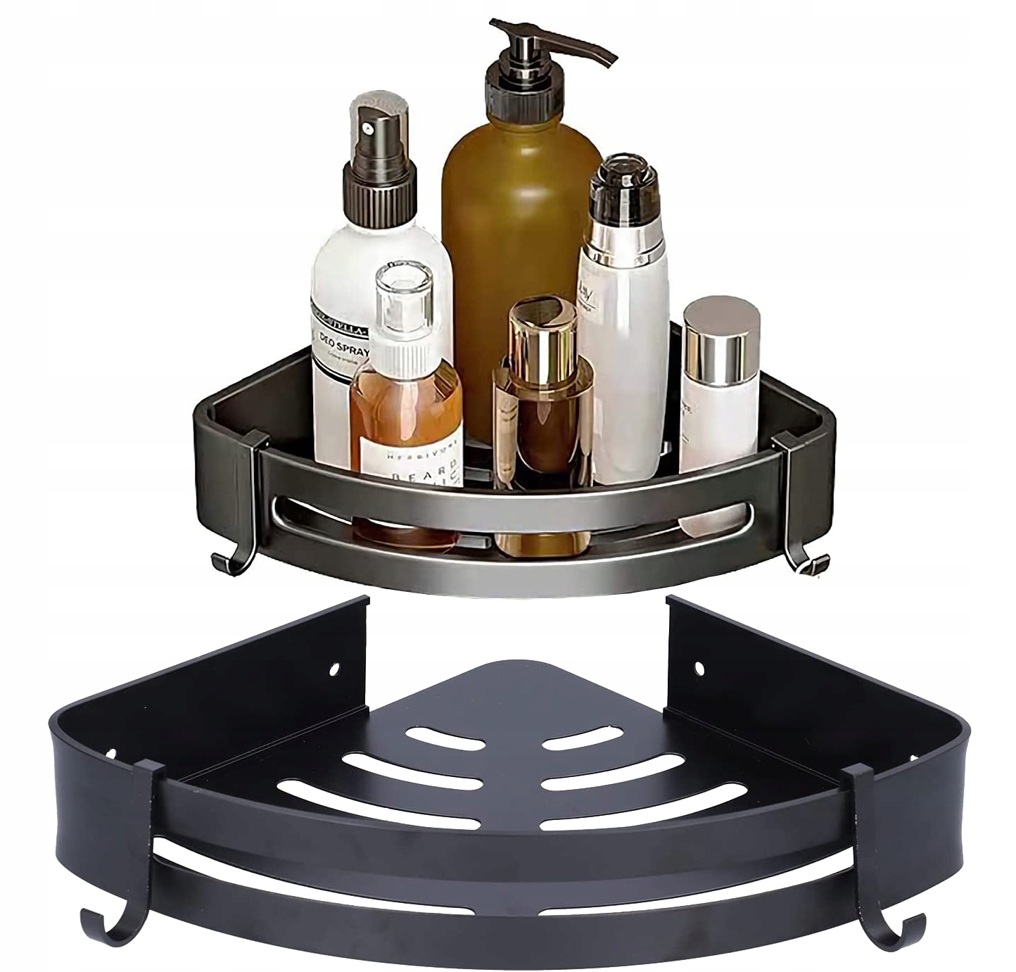 PÓŁKA ŁAZIENKOWA POD PRYSZNIC LOFTOWA NAROŻNA MAT