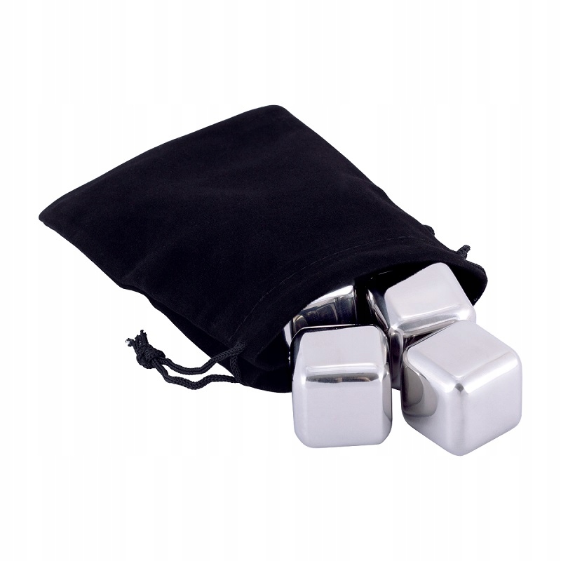 METALOWE STALOWE KOSTKI LODOWE DO DRINKÓW KAMILLE