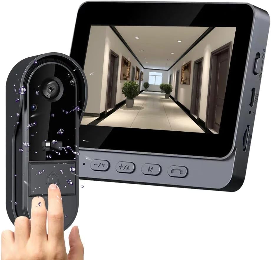 Set Videovrátnik Video Domofón Bezdrôtový Bránka Brána 4.3''