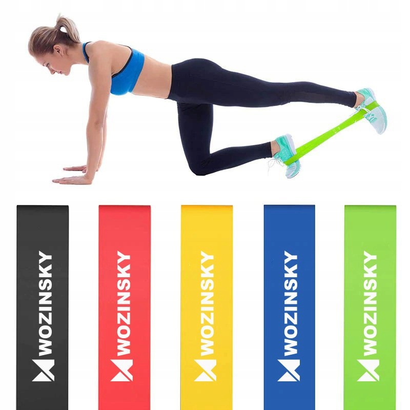 

Gumy taśmy oporowe do ćwiczeń Zestaw 5szt.