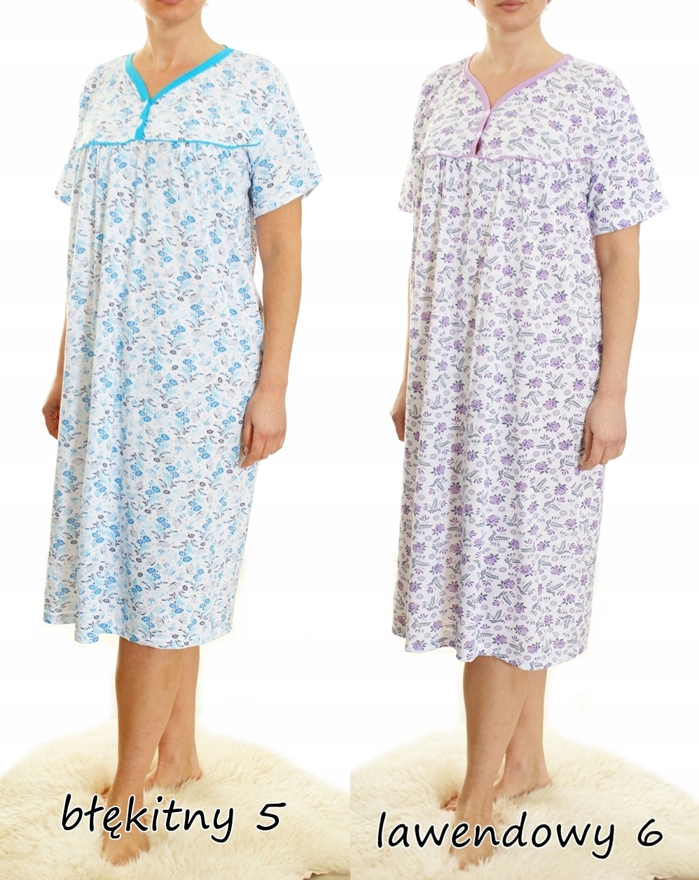 Koszula nocna wygodna bawełna ELA MEGA PLUS SIZE Materiał dominujący bawełna