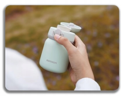 BUYDEEM Termos ze stali nierdzewnej 200ml, TAN200, Cozy Greenish — 13