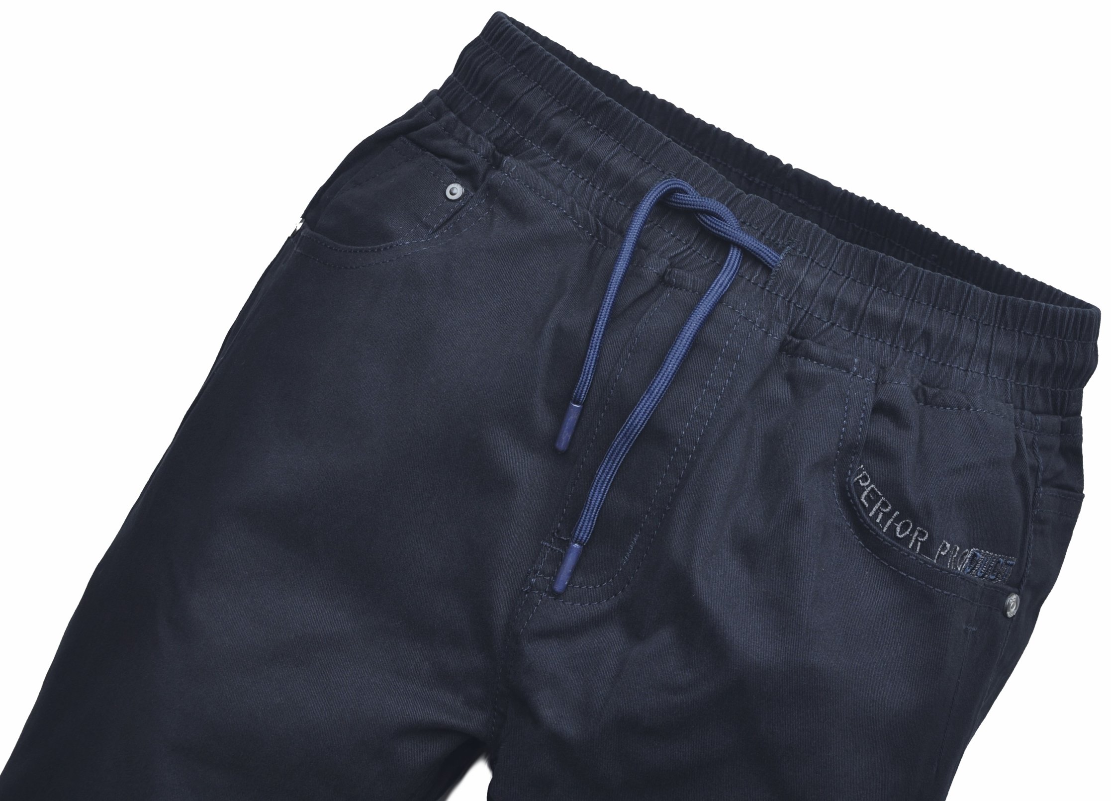 GULIO Spodnie wizytowe JOGGERY wygodne elastyczne granat r 146/152 Marka Inna marka