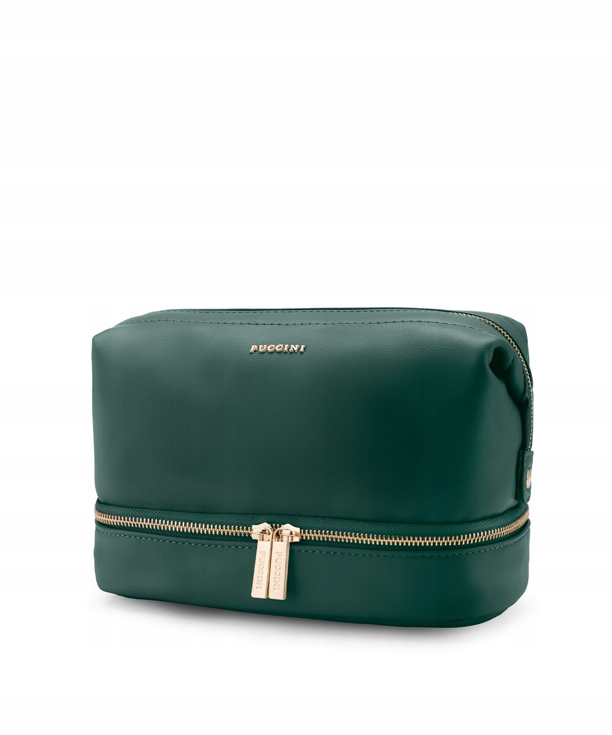 Kosmetyczka Damska Podróżna Duża Zamek Puccini Zielona QML007-5D