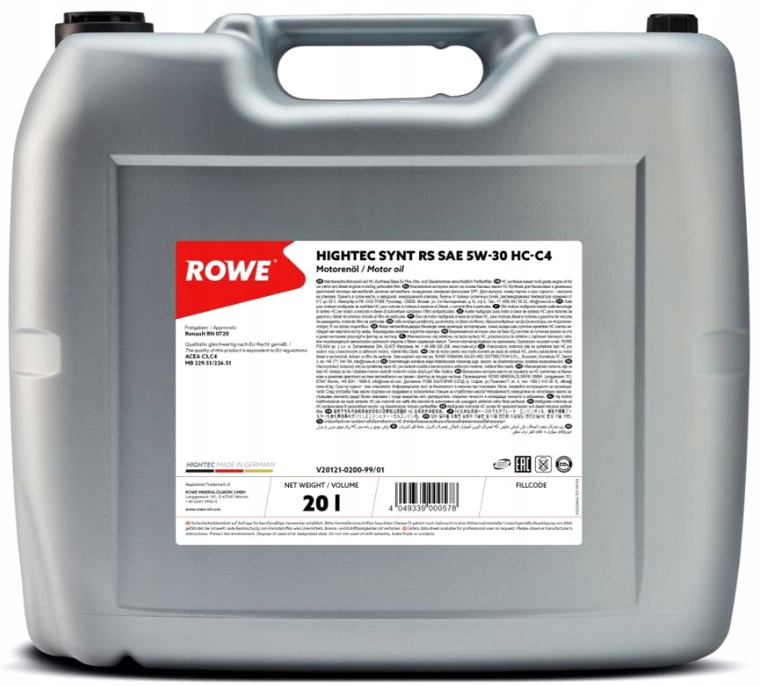 ROWE - HIGHTEC SYNT RS HC-C4 5W30 - 20L