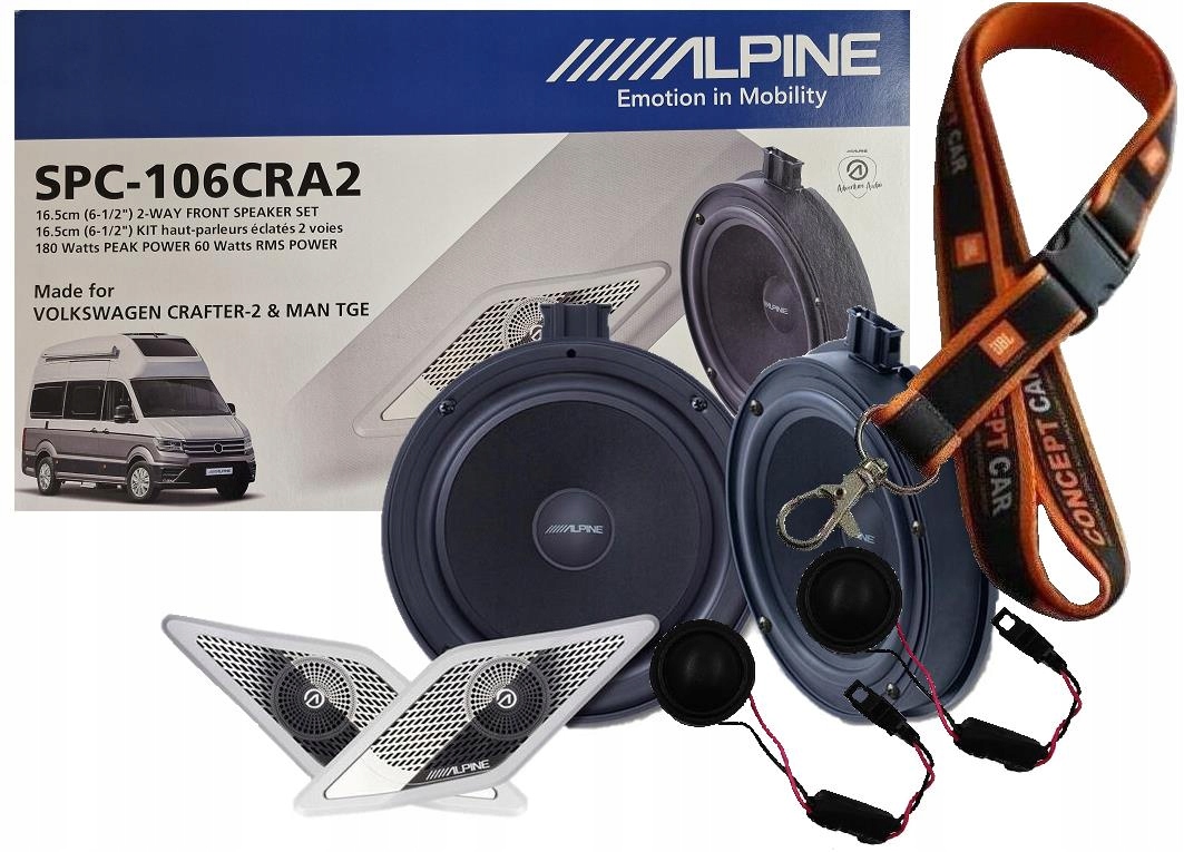 Dedykowany zestaw ALPINE SPC-106CRA2 - VW CRAFTER