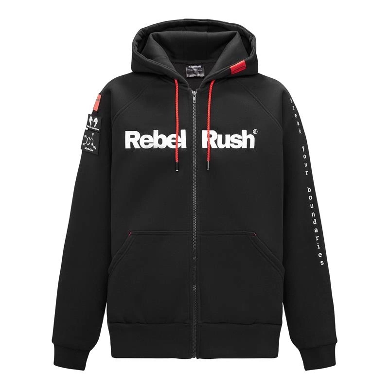 Mikina Rebelrush Zip Black černá