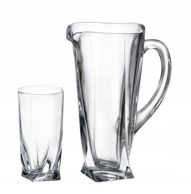 Quadro set na vodu džbán 1,1l poháre 350ml (1+6ks)