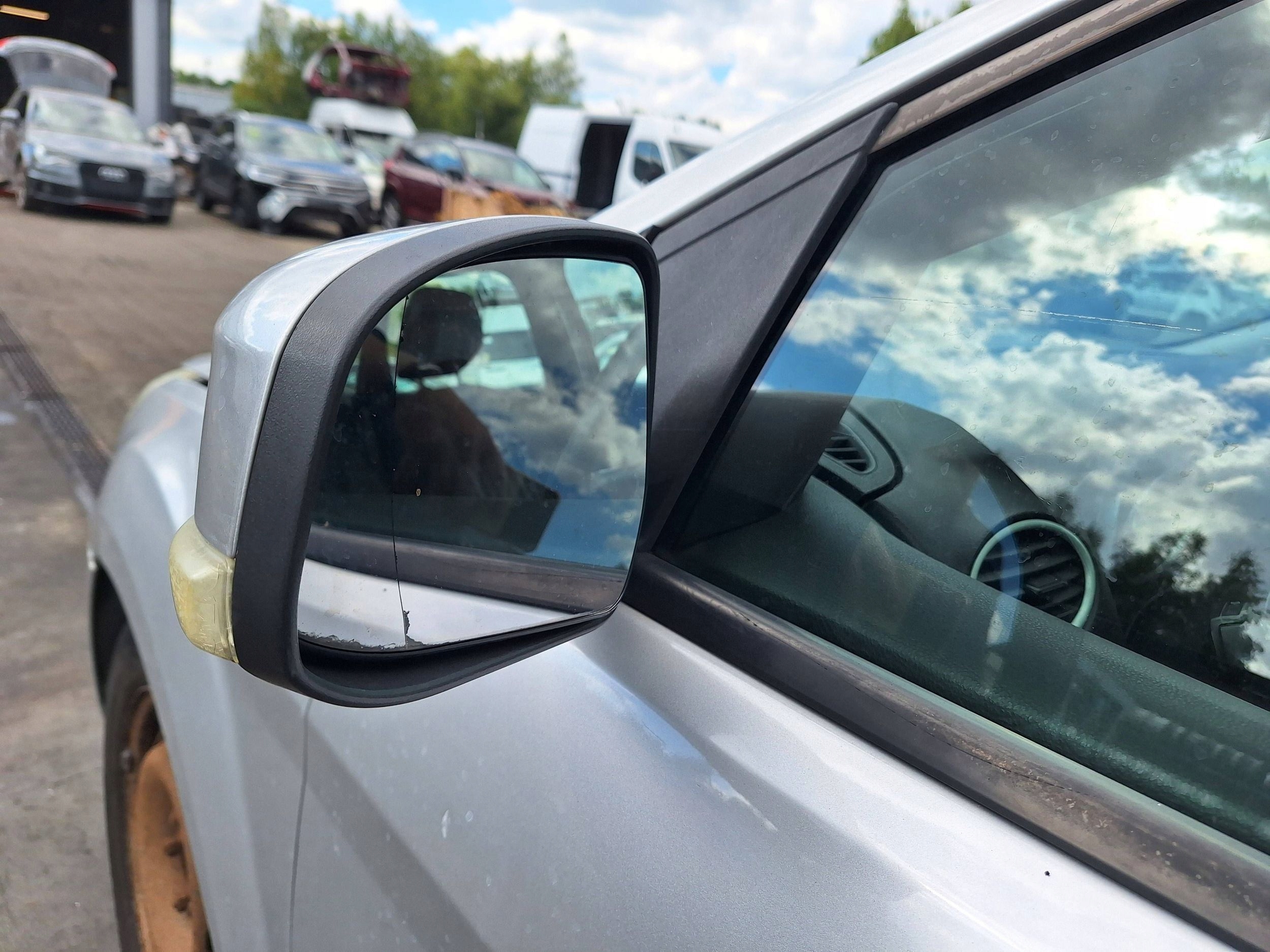 FORD FOCUS 2 II MK2 LIFT 08-11 silver 03 O3 mirror left 6-PIN