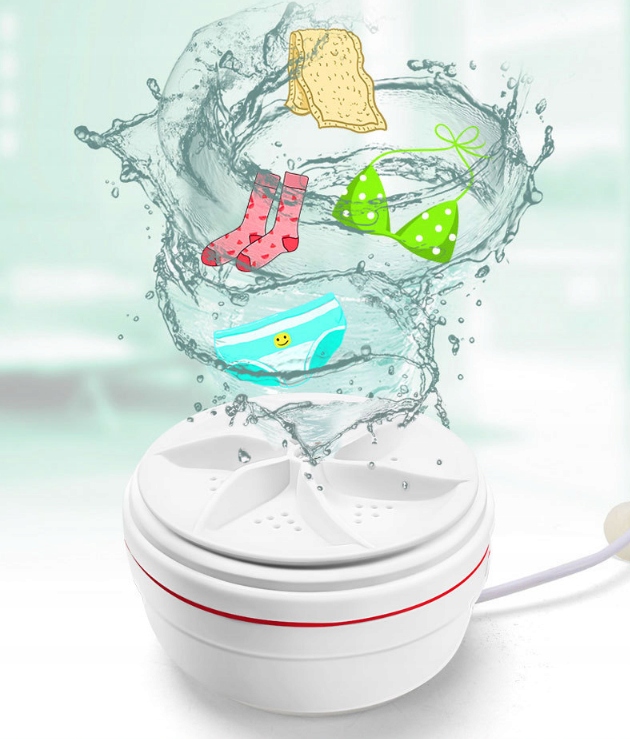 MINI Pralka TURYSTYCZNA Podróżna na USB Wirówka Sposób załadunku brak informacji