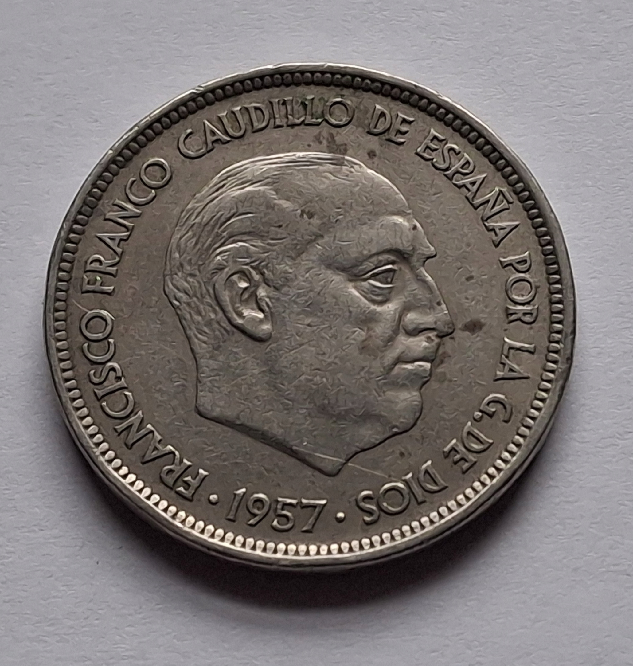 50 PTAS 1957 - HISZPANIA