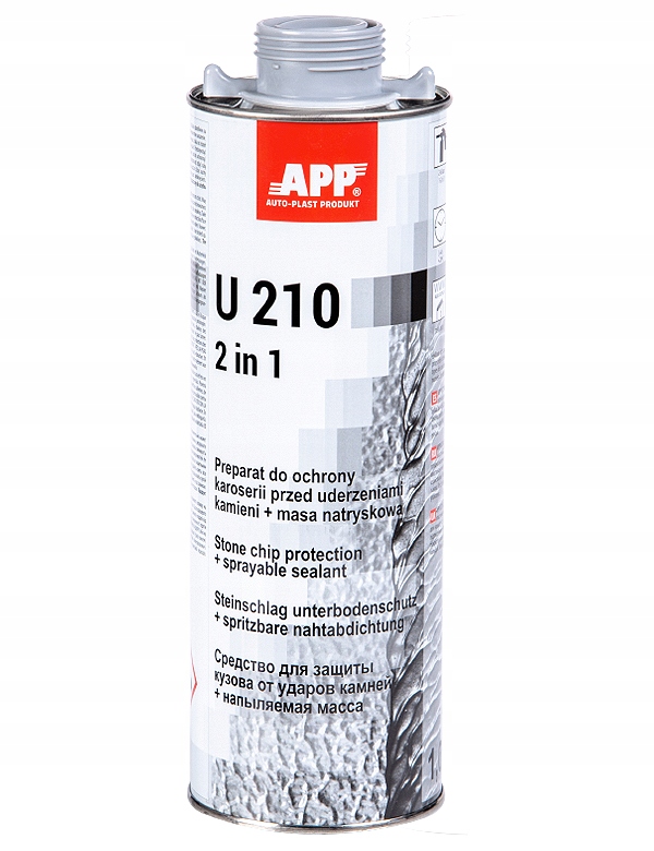 

App U210 ochrona karoserii baranek +masa Szary 1L