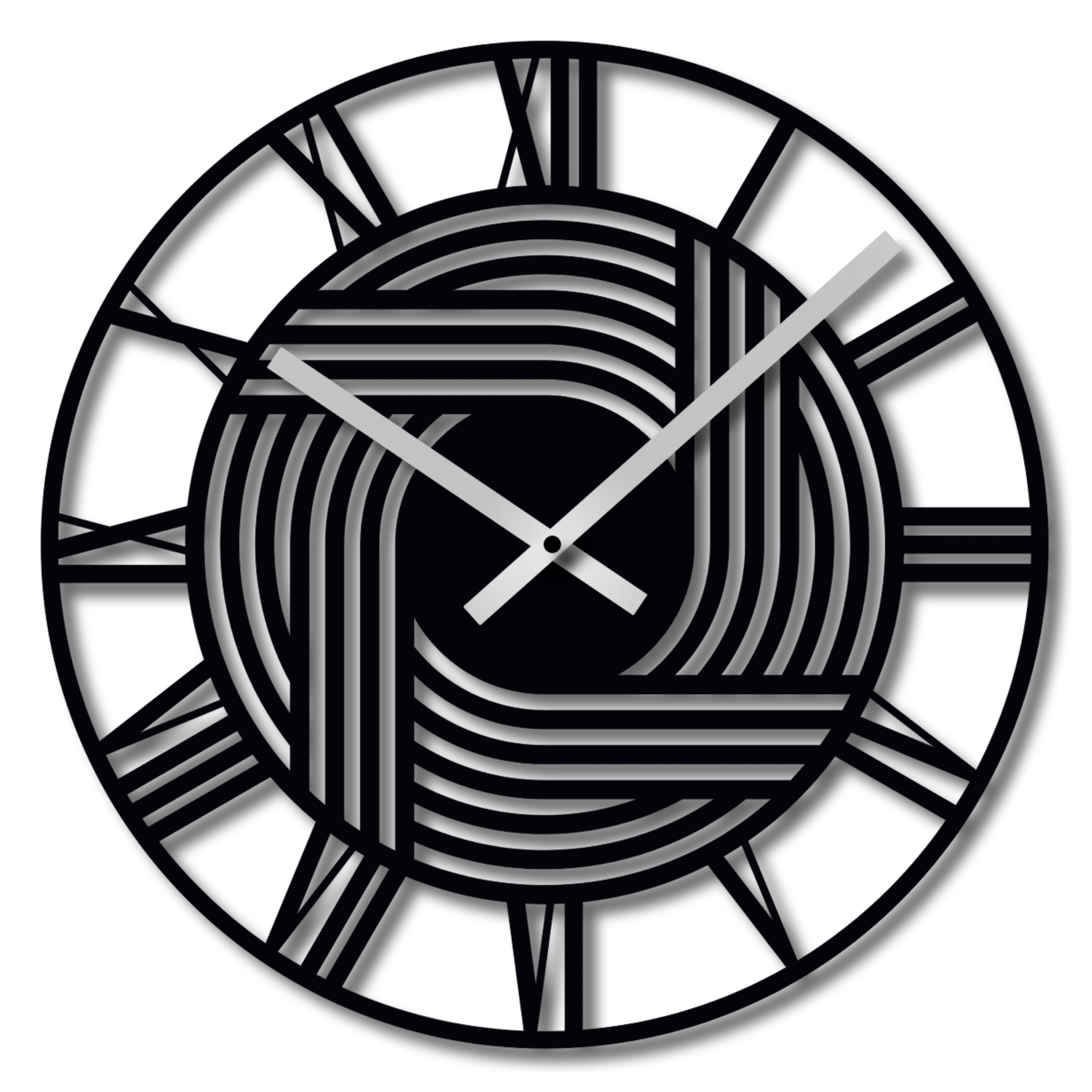 Moderní Nástěnné Hodiny Římské Tiché Stylové 60 cm Nástěnné Hodiny Do Obývacího Pokoje